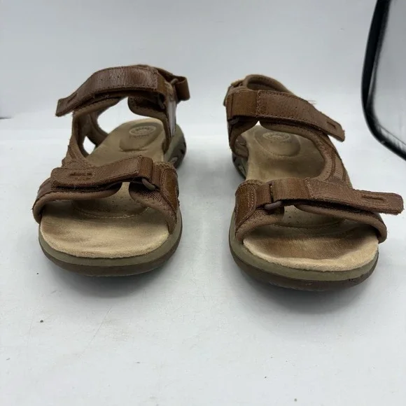 Earth Spirit Shoes Womens Size 10 Gelron 2000 Dewey Brown Leather Sandals - Picture 3 of 10